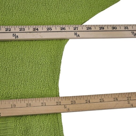 Margaret Winters Boxy Lagenlook Knit Top Green Women's Size L Artsy Relaxed Fit - Picture 10 of 11